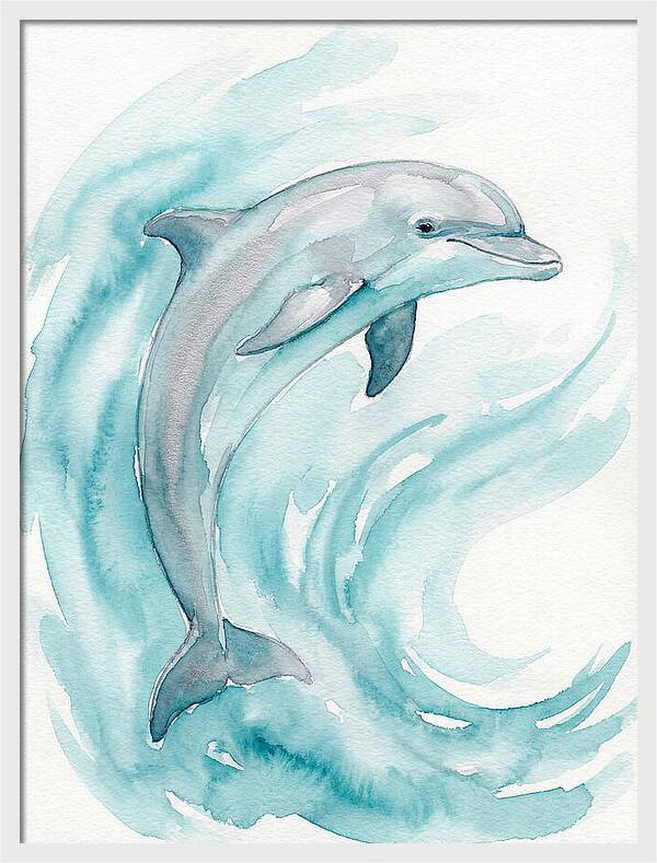 Dolphin Dance Under Waves