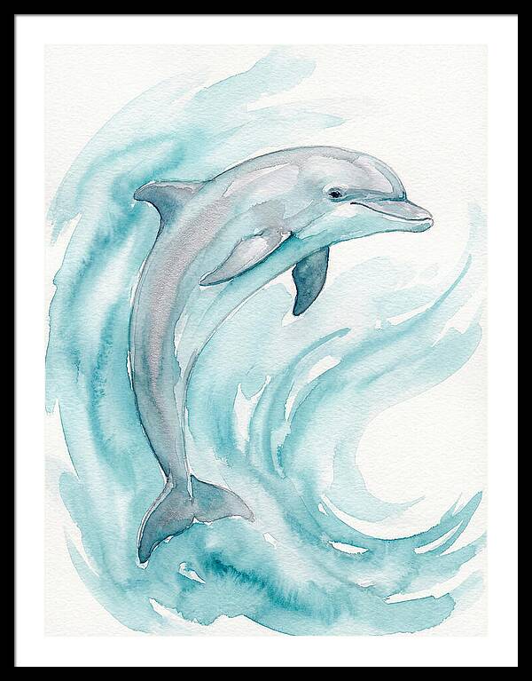 Dolphin Dance Under Waves