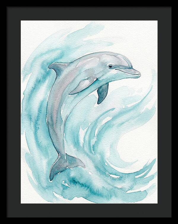 Dolphin Dance Under Waves