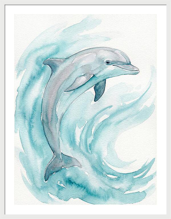 Dolphin Dance Under Waves