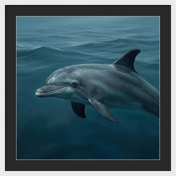 Dolphin Swimming Gracefully
