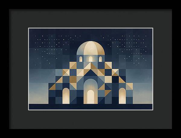 Domed Building Beneath Starry Sky