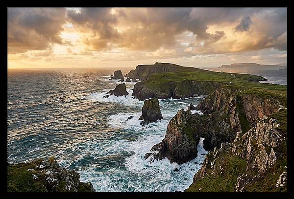 Donegal Coastline At Sunset