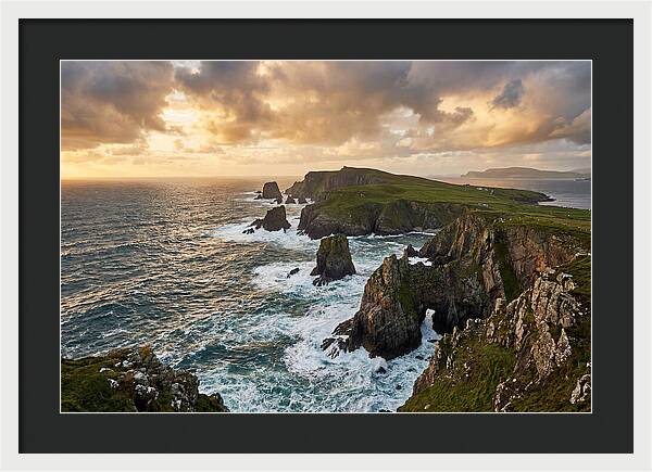 Donegal Coastline At Sunset