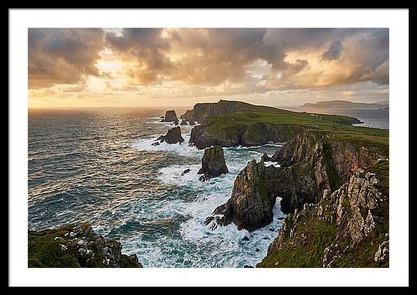 Donegal Coastline At Sunset