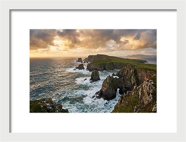 Donegal Coastline At Sunset