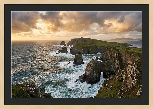 Donegal Coastline At Sunset