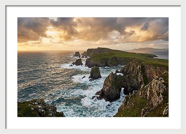 Donegal Coastline At Sunset