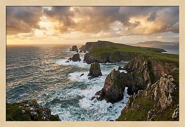 Donegal Coastline At Sunset