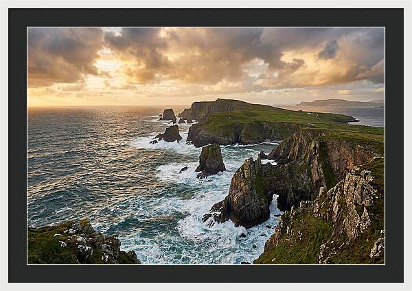 Donegal Coastline At Sunset
