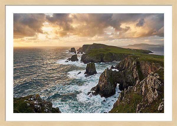 Donegal Coastline At Sunset