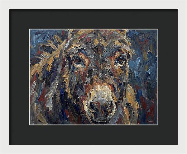 Donkey In Expressionist Style