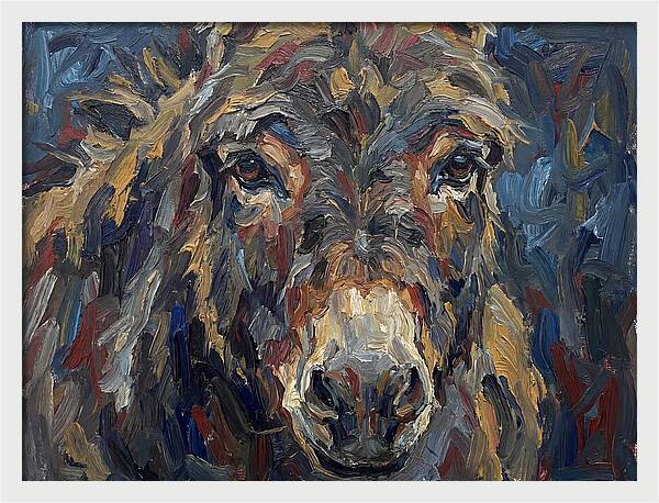 Donkey In Expressionist Style
