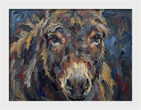 Donkey In Expressionist Style