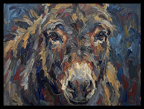 Donkey In Expressionist Style