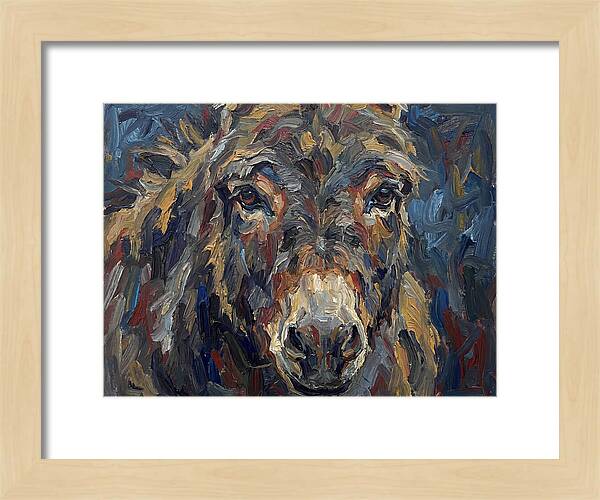 Donkey In Expressionist Style