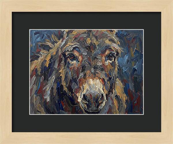 Donkey In Expressionist Style