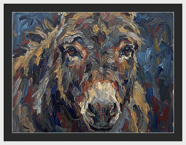 Donkey In Expressionist Style