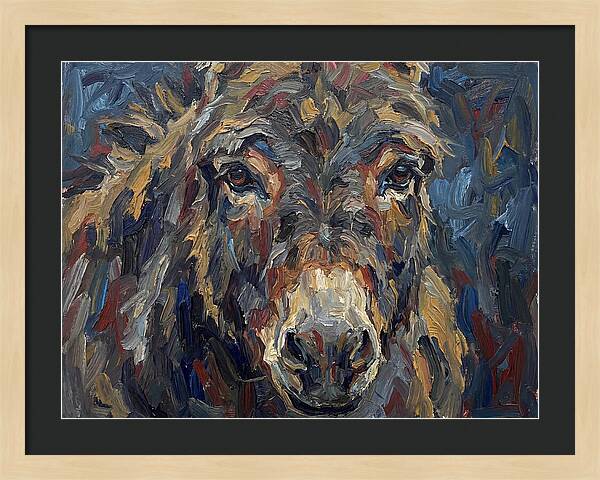 Donkey In Expressionist Style