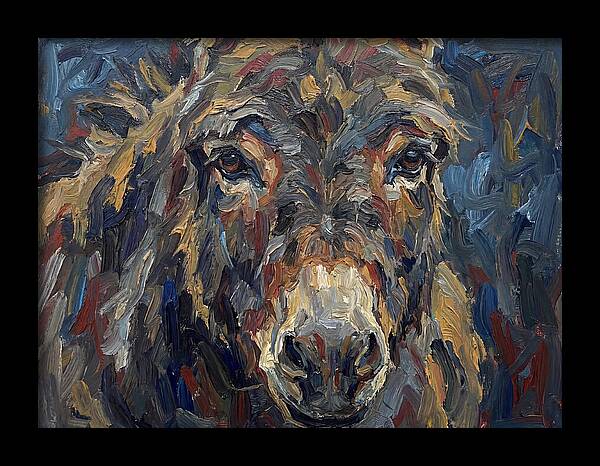 Donkey In Expressionist Style