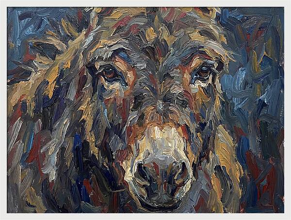 Donkey In Expressionist Style