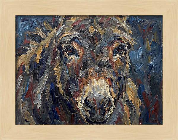 Donkey In Expressionist Style