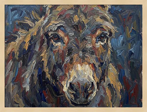 Donkey In Expressionist Style
