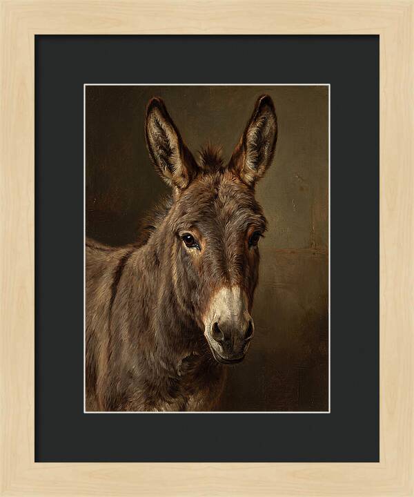 Donkey Portrait In Realism