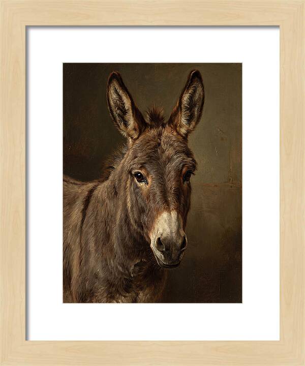 Donkey Portrait In Realism