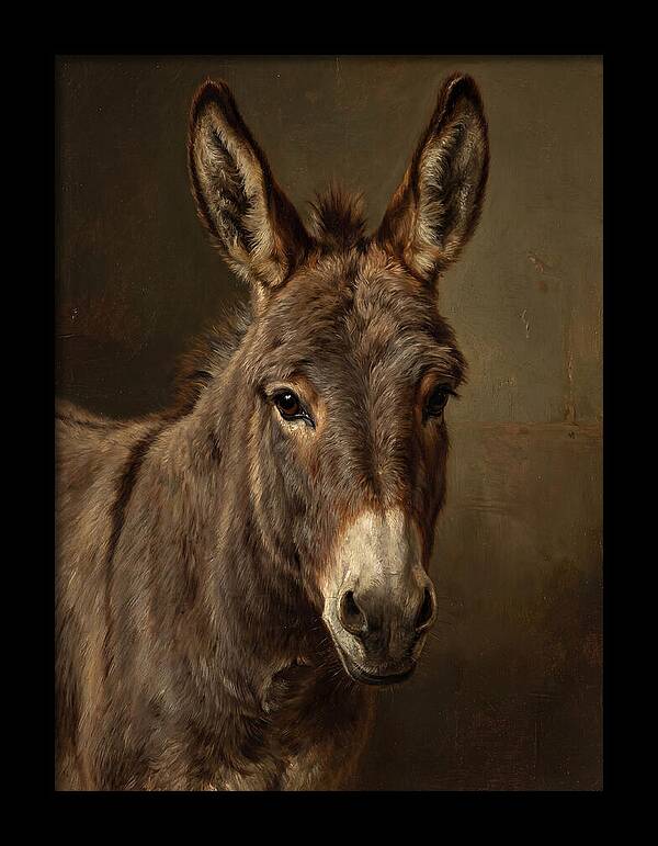 Donkey Portrait In Realism