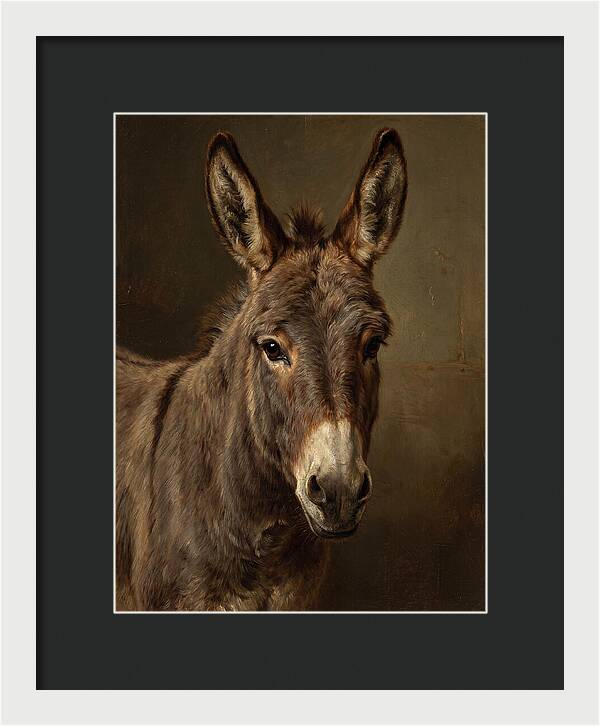Donkey Portrait In Realism