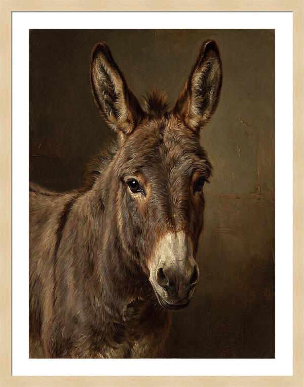 Donkey Portrait In Realism