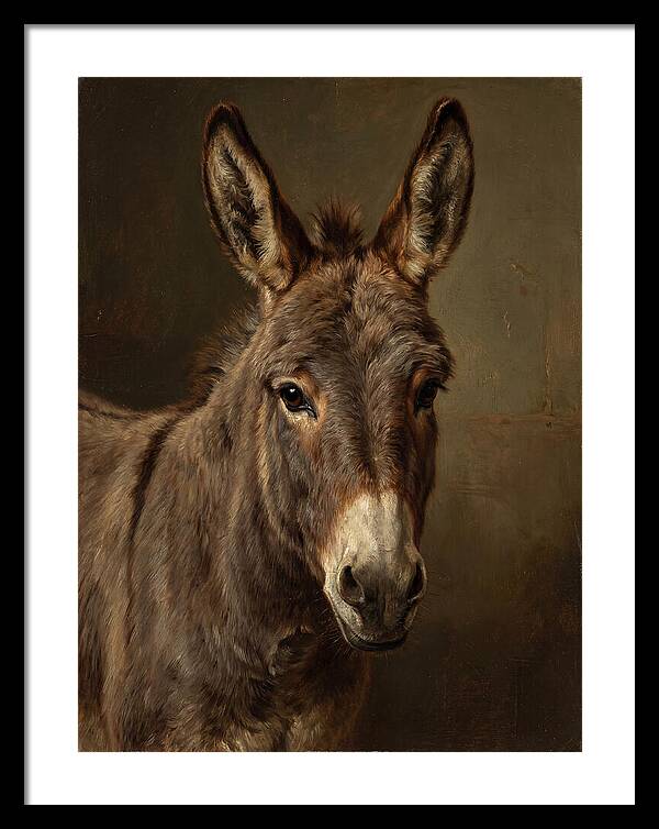 Donkey Portrait In Realism
