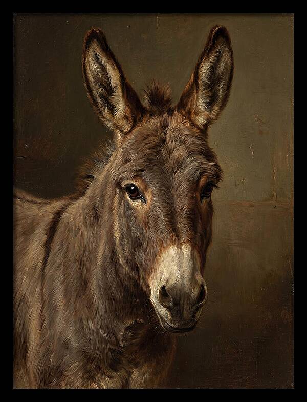 Donkey Portrait In Realism