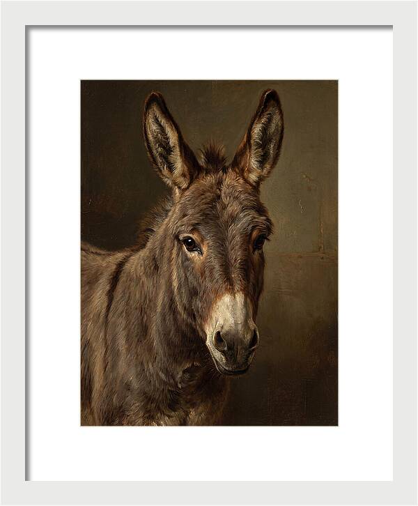 Donkey Portrait In Realism