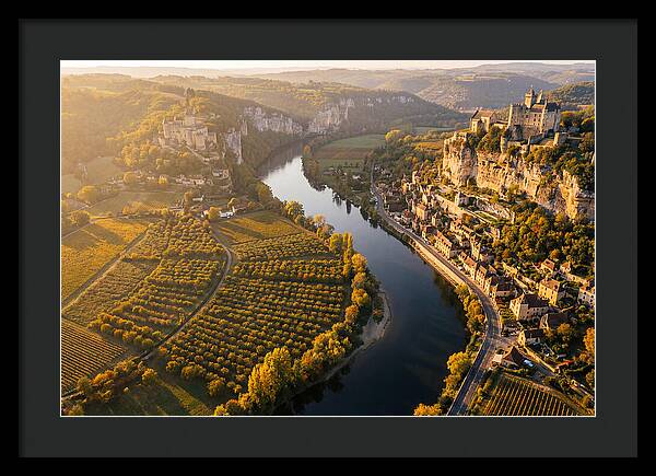 Dordogne River Valley At Golden Hour