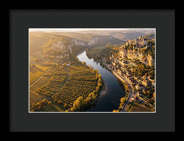 Dordogne River Valley At Golden Hour
