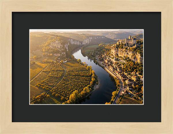 Dordogne River Valley At Golden Hour