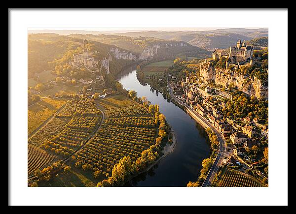 Dordogne River Valley At Golden Hour