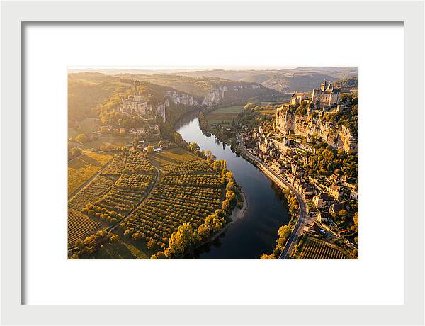 Dordogne River Valley At Golden Hour