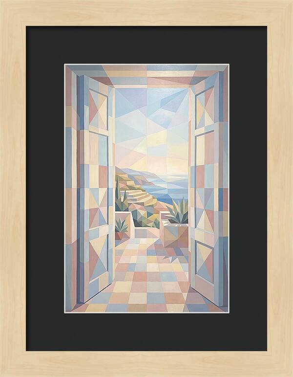 Double Doors Opening To Mediterranean