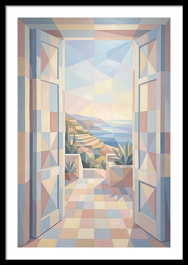 Double Doors Opening To Mediterranean