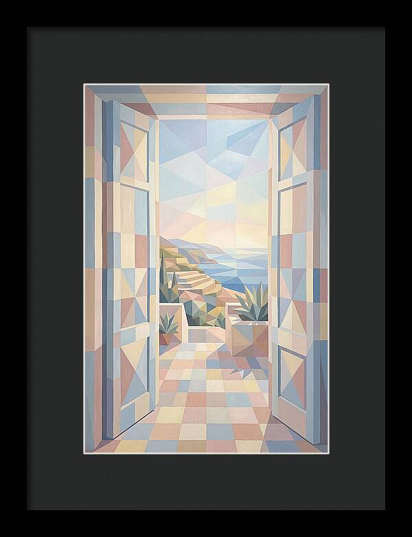 Double Doors Opening To Mediterranean