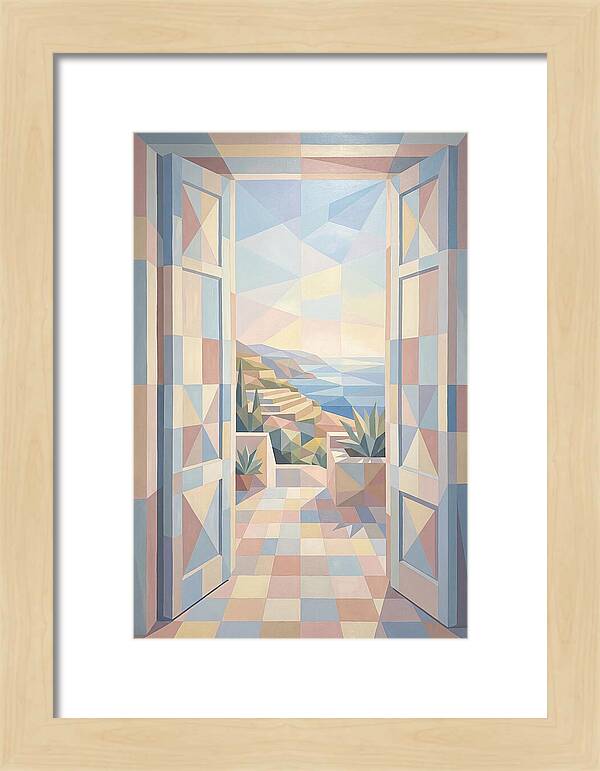 Double Doors Opening To Mediterranean