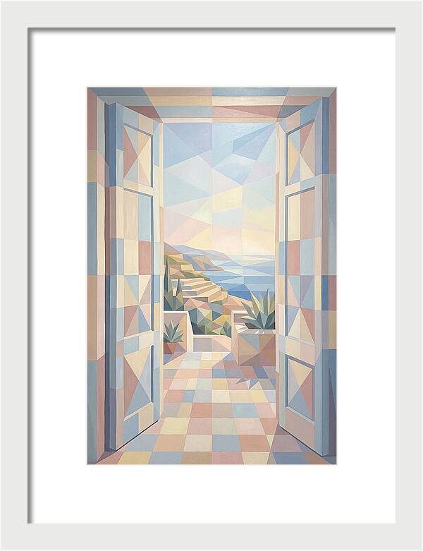 Double Doors Opening To Mediterranean