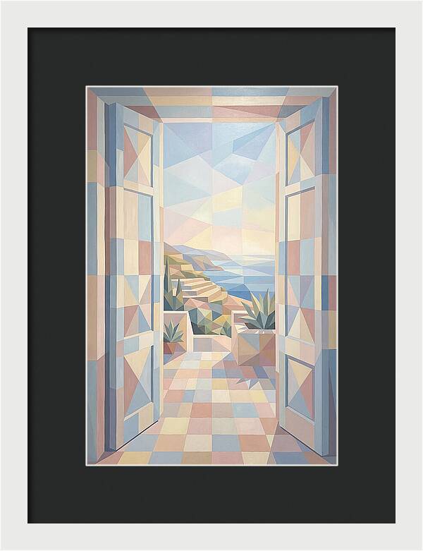 Double Doors Opening To Mediterranean