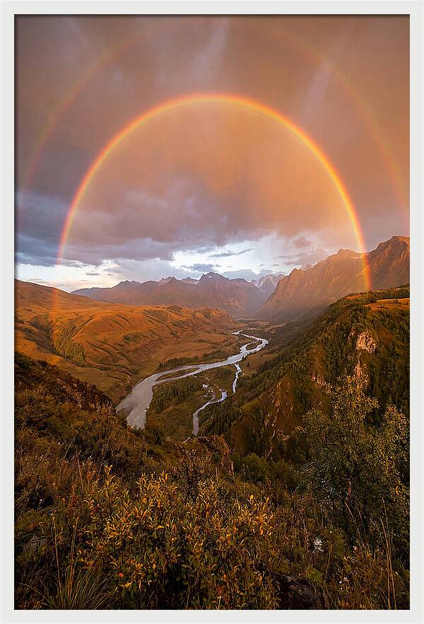 Double Rainbow Sunset