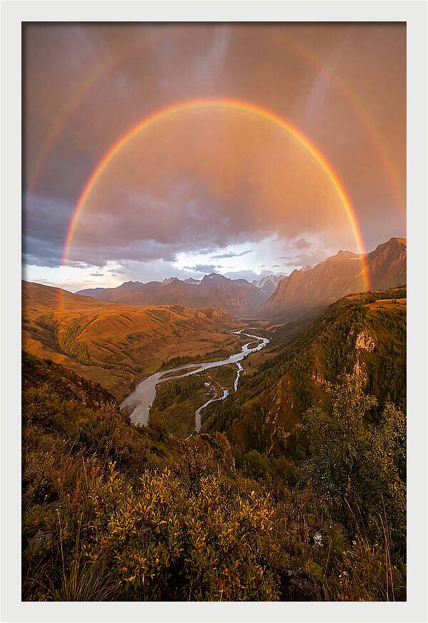 Double Rainbow Sunset