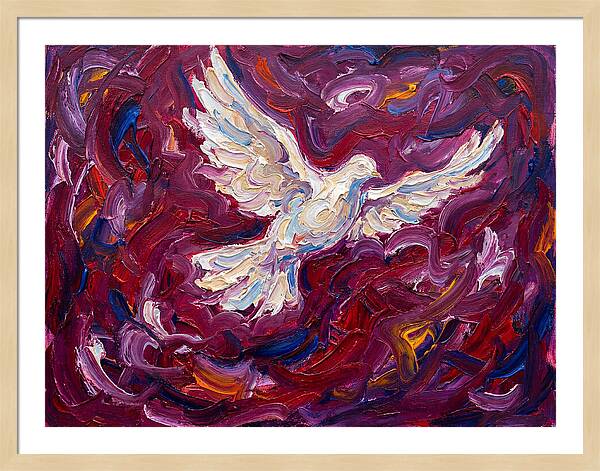 Dove In Expressionist Swirls
