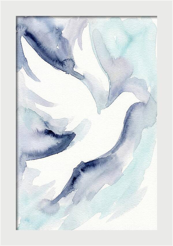 Dove In Watercolor Serenity